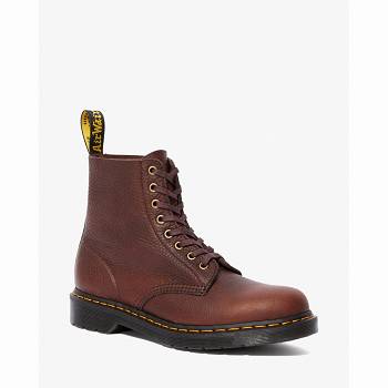 Dr Martens Férfi 1460 Pascal Ambassador Bőr Lace Up Bakancs Gesztenyebarna